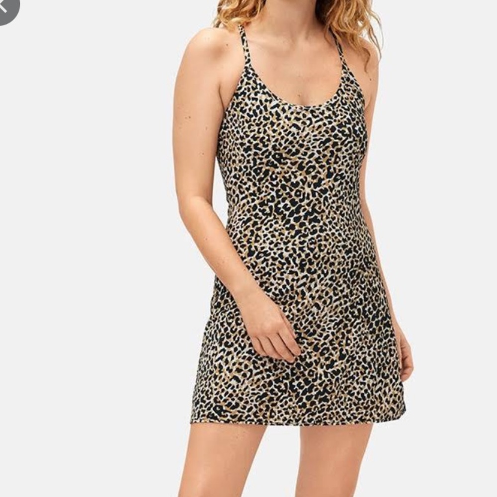The Exercise dress in leopard